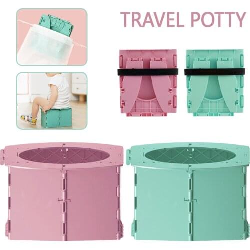 Portable Baby Potty Toilet Seat Folding Potty Outdoor Travel Camping Car Kids Potty Training Seat Children Folding Potty Toilet