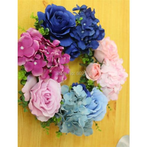 SPR free shipping!Bride Headband Wedding Rose Flower Wreath Party Floral garlands flower Accessories