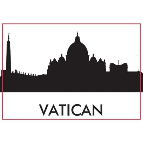 Souvenir Magnets 78*54*3mm Vatican Skyline Souvenir Fridge Magnets 20422