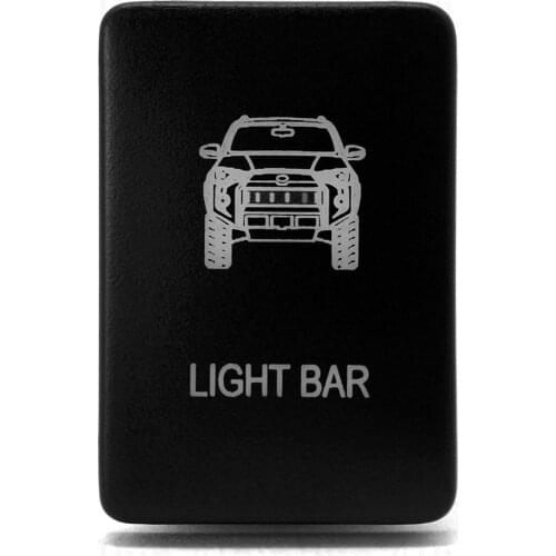 Light Bar Switch 4Runner Logo Light Bar 5th Gen Blue Push Switch For LED