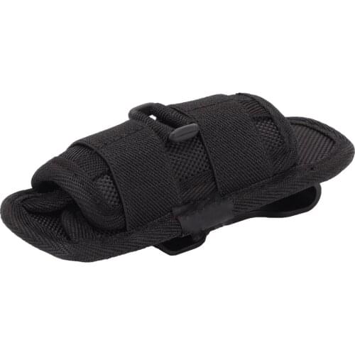 Outdoor Tactical Flashlight Pouch Black Nylon Belt Case Bag For Belt Flashlight Pouch Hunting Camping Hiking Accessories