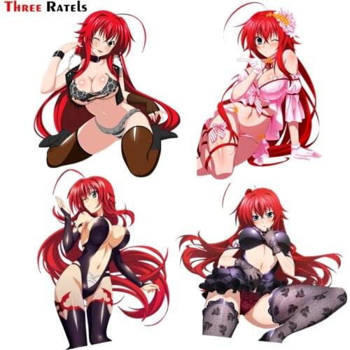 Three Ratels FC176 Anime High School DXD Rias Gremory Otaku Dakimakura Cute Anime Girl Vinyl Decal Window Waifu Car Stickers