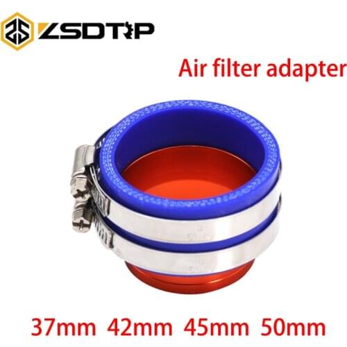 ZSDTRP 37/42/45/50mm Motorcycle Carburetor Intake Air Filter Installation Adapter Connector Adapter Aluminum Alloy