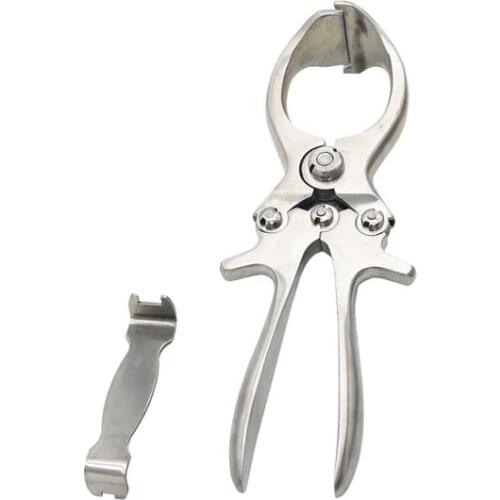 1pcs Livestock supplies Stainless Steel Without Blood Pig Sheep castration Clamp Castration Tool Forceps Veterinary Special Too