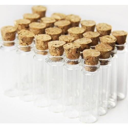 2ml Mini Bayonet Glass Jars Pendants Clear Transparent Glass Bottles With Cork Wishing Bottles Charms New Arrival F20173754