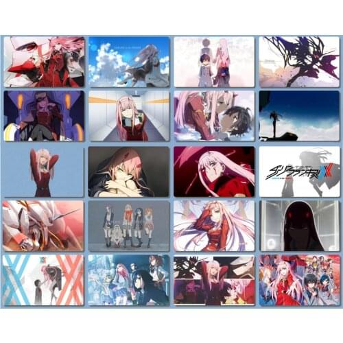 Anime Darling in the FranXX Zero Two 02 Ichigo 015 Card Sticker Bus/Bank/Credit Fanart Cosplay Glossy DIY Collectible Gift 20PCS