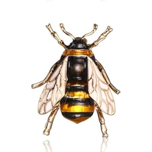 36PC Cute Insect Fly Bee Brooches Kids Girls Clothes Accessories Gold Color Black Yellow Enamel Brooches Birthday Gifts Jewelry
