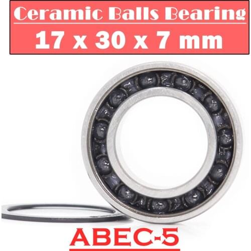 6903RS Hybrid Ceramic Bearing 17*30*7 mm ABEC-5 1PC Bicycle Bottom Brackets & Spares 6903 RS 2RS Si3N4 Ball Bearings 6903-2RS