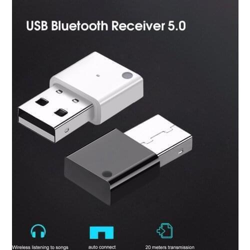 Kebidumei Bluetooth 5.0 Audio Receiver USB music Adapter Wireless Stereo for Car AUX Speaker Radio Mp3 Player