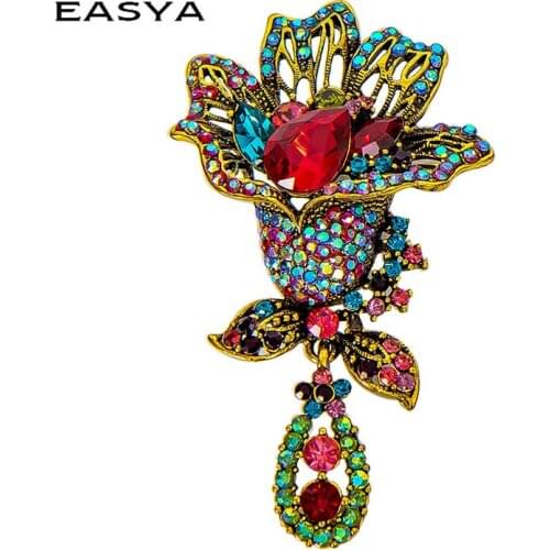 Flower Brooch For Women Wedding Party Casual Brooch Pins Gifts Elegant Autumn Style Fashion Jewelry Luxury Coat Pin