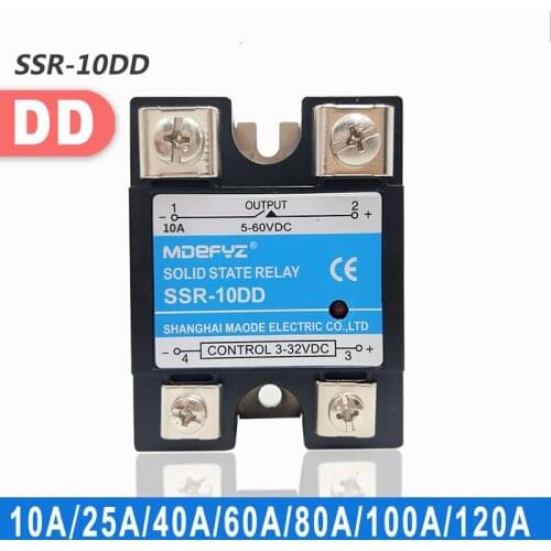 DC-DC 10A 25A 40A 50A 60A 80A 100A 120A Solid State Relay Single-phase SSR MGR-1 DD220D10 25 40 45 DC Control DC 3-32V