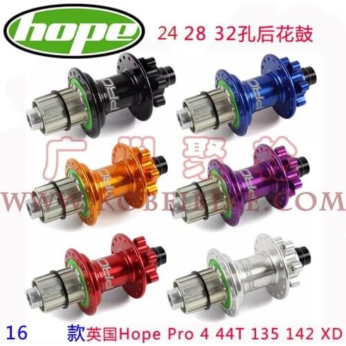 Hope Pro4 Pro 4 Mtb Bike Disc Brake 32 Holes Hub 44T Quick Release 135,Thru Axle 142*12mm Mountain Bicycle Rear Hub XD MS12