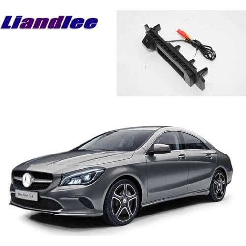 LiandLee Car Trunk Handle Rear View Reversing Parking Camera For Mercedes Benz CLA Class MB C117 2015~2018