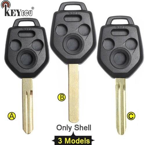 KEYECU 10x For Subaru Forester Legacy Impreza STI Crosstrek Tribeca Outback Replacement 3+1 4 Button Remote Key Shell Case Fob