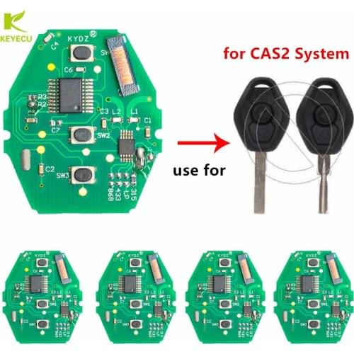 KEYECU 5PCS KYDZ CAS2 Remote Control Board 3 Button for BMW 318 320 323 325 328 330 525 528 530 540 545 550 M3 M5 M6 X3 X5 Z3