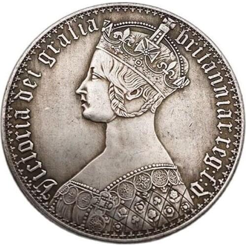 UK Queen Victoria Coin Beautiful Carve Commemorative Coin Collection Decoration Crafts Souvenir Coin Gift
