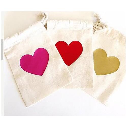 Colorful hearts wedding Hangover Kit jewelry favor Bags Bachelorette hen bridal shower Champagne Party gift bag
