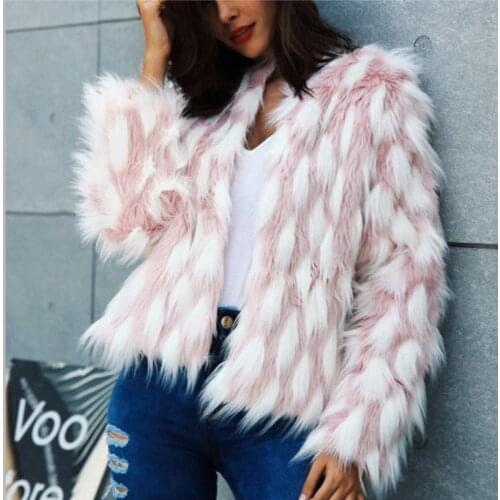 Fashionable imitation fur coat for women autumn and winter new warm personalized coat for women autumn wm
