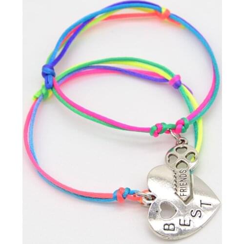 New Style Jewelry Rope Best Friends Fluorescence Hand Work Chain Lovers Bracelets