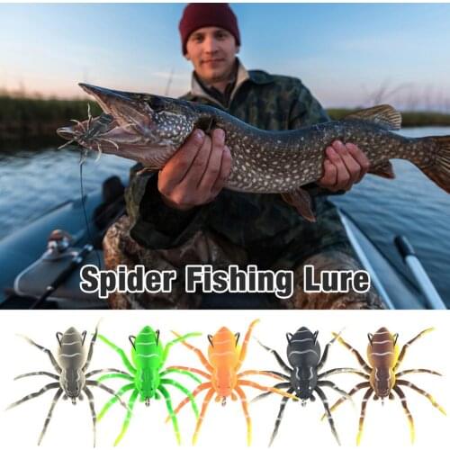 Spider Fishing Lure Realistic Spider Bait Fishing Supplies
