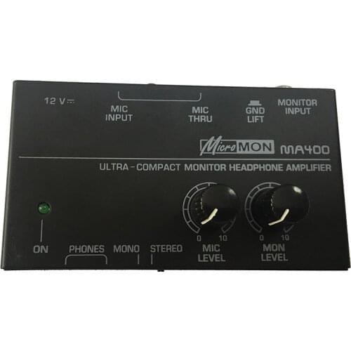 Hot Ma400 Headphone Preamplifier Microphone Preamplifier Headphone Preamplifier Personal Monitor Mixer,Eu Plug
