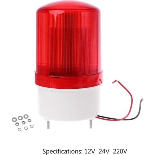 220V/12V/24V LED Alarm Light Warning Lamp Signal Buzzer Rotary Strobe Flash Siren Emergency Sound Illumination Hummer