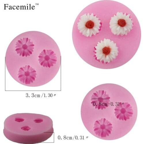 3D flowers shape silicone cake decorating tool Eco-Friendly fondant decorating Jelly Pudding Mold tools 50-52 Gift