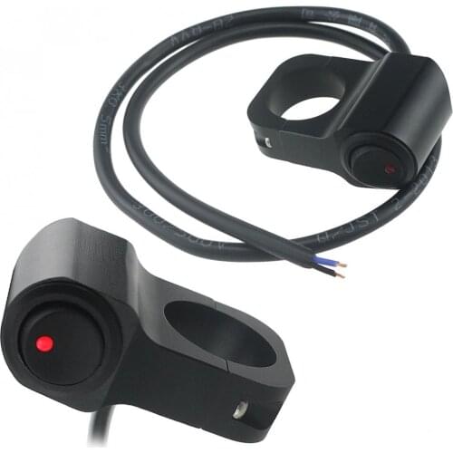 Motorcycle Switches Universal CNC Aluminum Alloy Handlebar Switch ON-OFF Button Headlight Spotlight Switch for Motorcycle