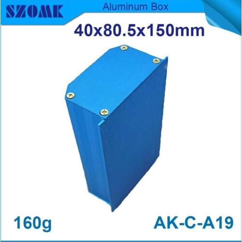 10pcs/lot dustproof economical aluminum shell for electronics in instrument and project with middle size and different lenghth