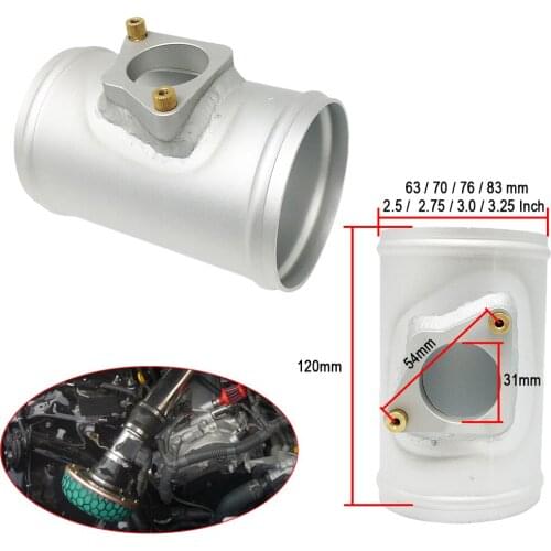 2.5/2.75/3.0 Inch Cold Air Intake Pipe Flow Sensor Mount for Toyotas Mazda3 Mazda6 MAF Performance Air Intake Meter Adapter Tube