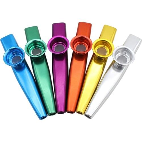 2020 Hot 1 Pc Music Instruments Kazoo Instrumentos Musicales Metal Harmonica Flute Kids Party Christmas Gift Children