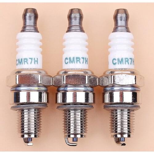 3pcs/lot Spark Plug For Stihl Honda Robin Mitsubishi Briggs & Stratton Makita 4 Stroke Trimmer Brushcutter Blower Engine CMR7H