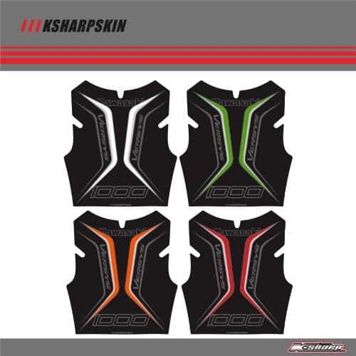 Motorcycle 3D Edge Gel Fuel Tank Pad Stickers Gas Fuel Oil Tank Protective Accessories Decals For KAWASAKI VERSYS1000 versys1000