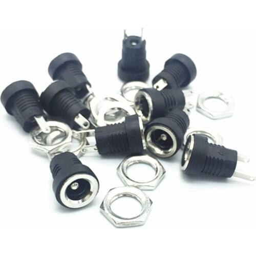 5pcs/lot DC Power adapter dc jack connector DC022B 5.5X2.5mm 5.5X2.1mm 3.5X1.3mm DC-022B