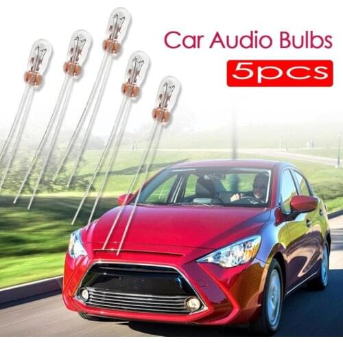 5pcs T3 14V 0.56W Car Audio Gear Indicator Lighting Bulbs Instrument Yellow Light Amber Bulbs For Toyota