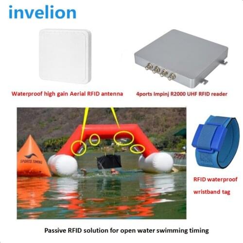 860-960mhz uhf rfid pvc tag waterproof reusable for swimming timing triathlon race result system 1-6m read range