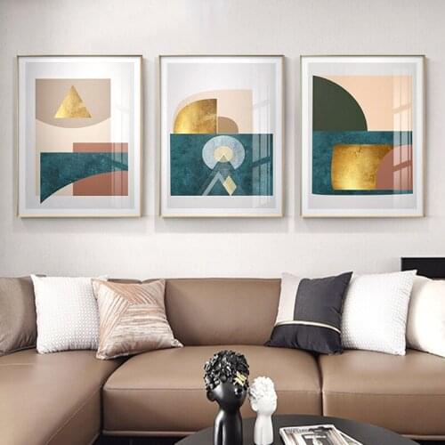 Geometry Abstract Wall Art Canvas Posters and Prints Minimalist Painting Decorative Picture for Living Room Modern Home Decor