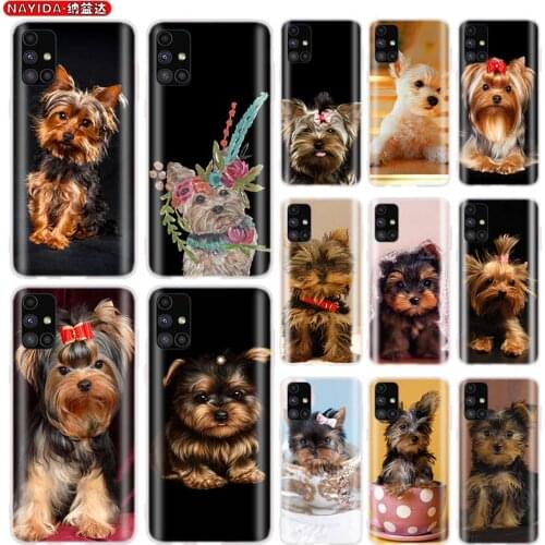 Yorkshire terrier dog puppy For Case Samsung A51 A10 A10S A11 A20 A20S A20E A30 A30S A40 A40S A50 A60 A70 A70S A80 A90 A21 A31