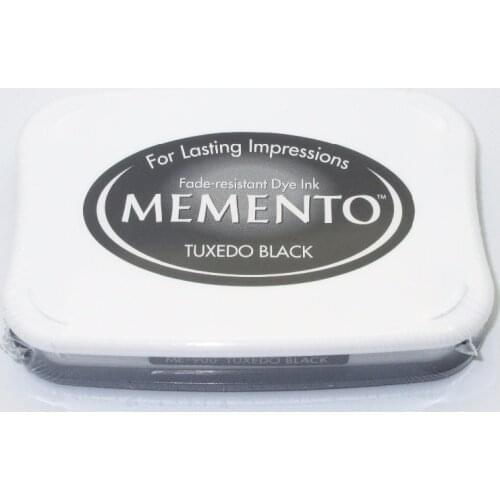 Tsukineko MEMENTO Inkpads TUXEDO BLACK For Lasting Impressions Fade-resistant Dye Ink ME-900 Ink Pad Japan