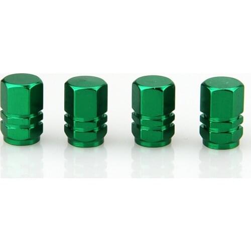 Tire Valve Stem Caps Green Covers Automobiles Motorcycles Bicycles Trunks Wheel Tyre Accessories