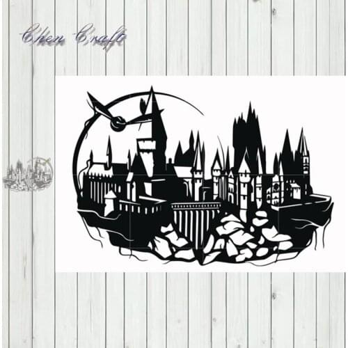 Metal Cutting Dies Castle Background Scrapbooking Paper Craft Punch Knife Embossing Art Cutter Dies