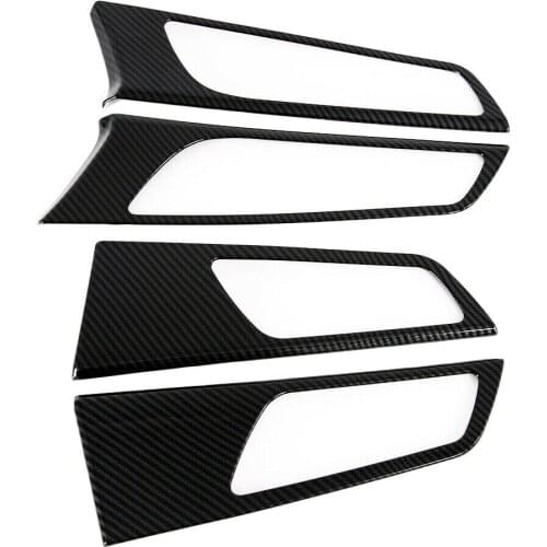 Carbon Fiber Interior Door Side Handle Cover Trim Fit For Hyundai Tucson 2019 2020 2021 Protector Accessories