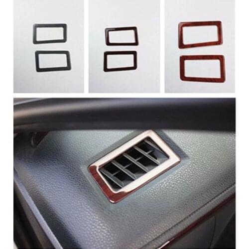 1lot Car stickers ABS carbon fiber grain front both sides air conditioning outlet cover for 2017-2018 Toyota corolla Levin