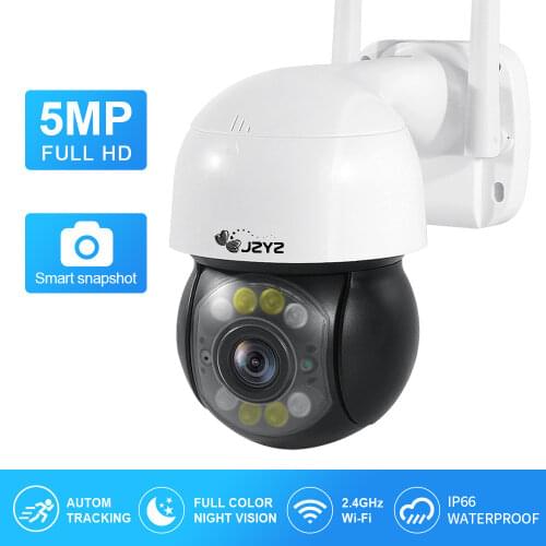 JZYZ 2MP Light Bulb Camera E27 Socket Auto Tracking Full Color Night Vision Waterproof Two-way Audio Wireless Security Monitor
