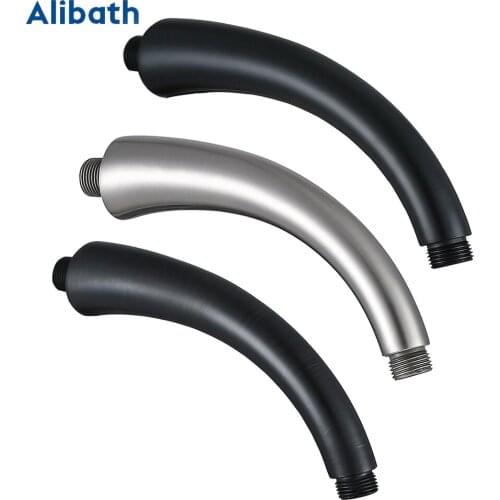 Wall Mounted & Ceiling Mounted Shower Arm Solid Brass Material Matte Black Bathroom Shower Accessories 3 Choice Free Shipping