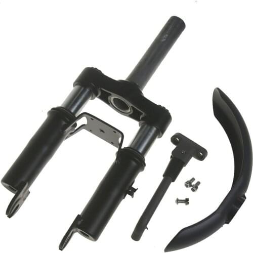 Scooter Front Suspension Fork with Kickstand and Front Fender For Xiaomi M365 Pro Pro2 Electric Skateboard Front Tube Shock