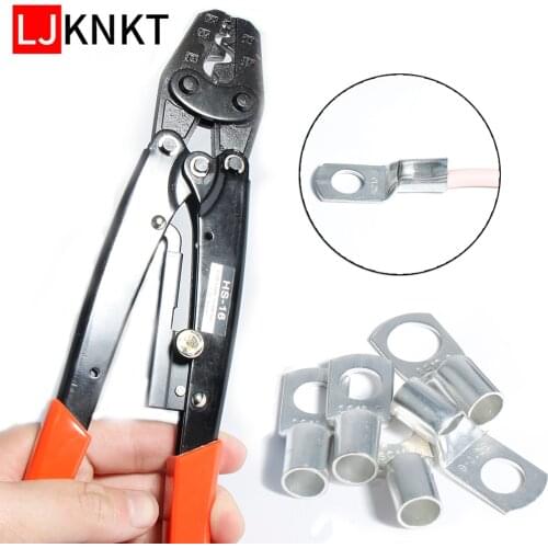 Ratchet plier Insulated Terminals Easy Wire Connector Electrician Brass Crimping hand tools Car Ring SC Bare Cable Soldered Kit