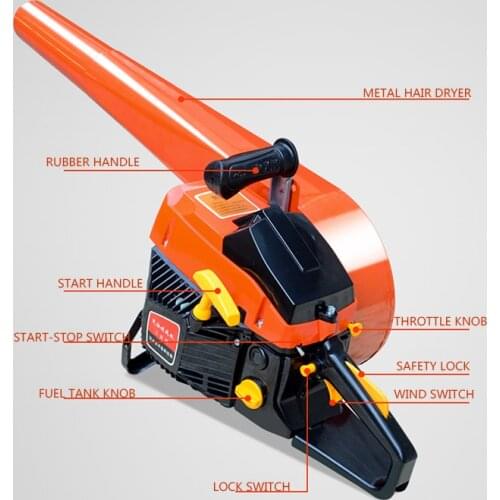 Portable Gasoline Blower Wind Fire Extinguisher Fallen Leaves Cleaning Tool Soot Blowing Dust Removal And Snow Removal Artifact