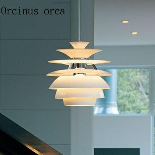 Nordic modern minimalist snow chandelier creative fashion art living room restaurant staircase decorative lights Postage free