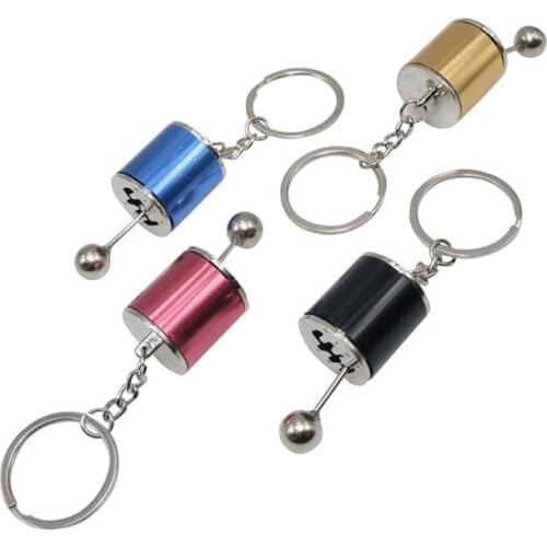 1 Pcs Car gear key chain key ring Car ornaments Car decoration Gift key chain Car key ring Jewelry chain key ring Universal